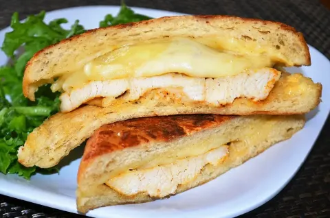 Chicken cordon bleu sandwich