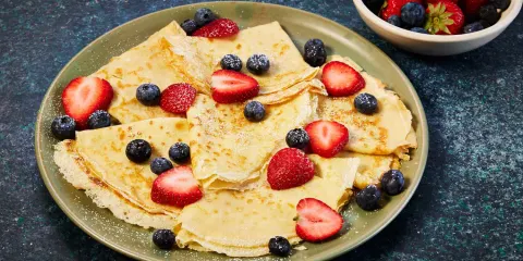 Home made French crepes